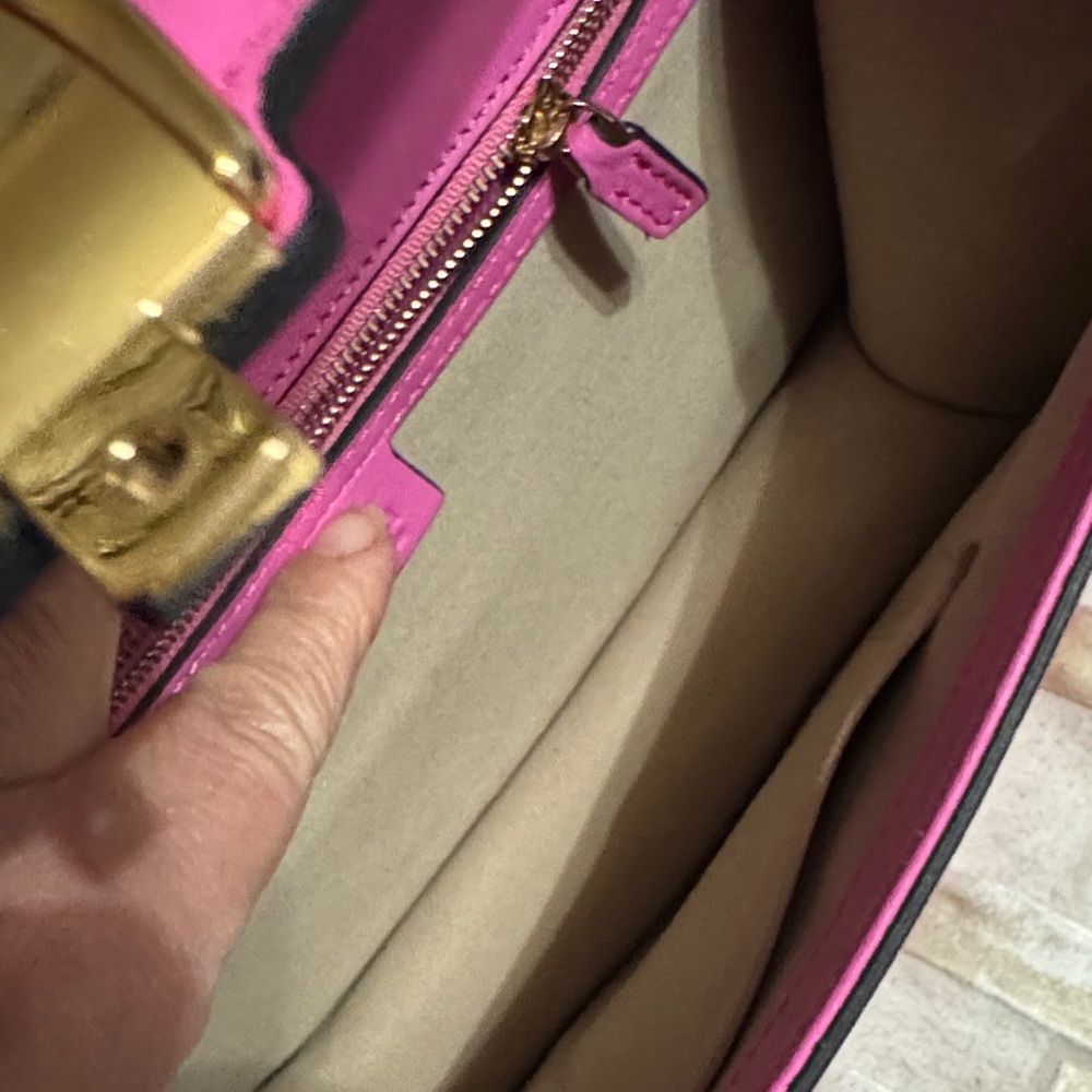 Pink Leather Handbag - Picture 10 of 16